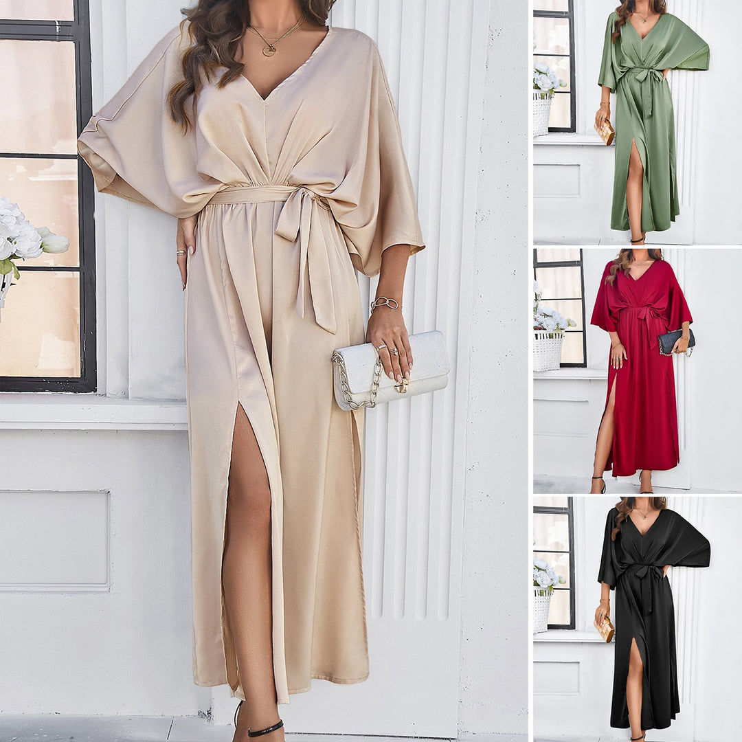 Blair | Batwing V-Neck Maxi Dress