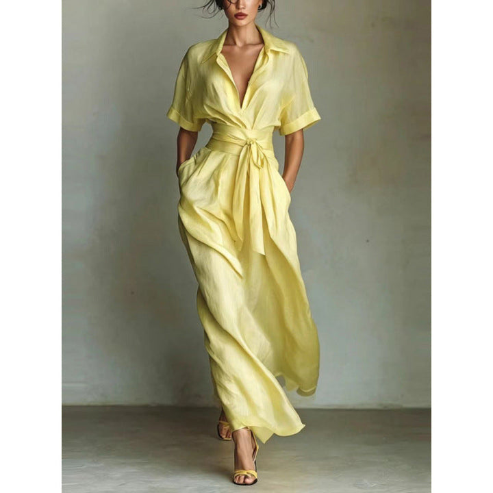 Corinne | Collared Maxi Dress