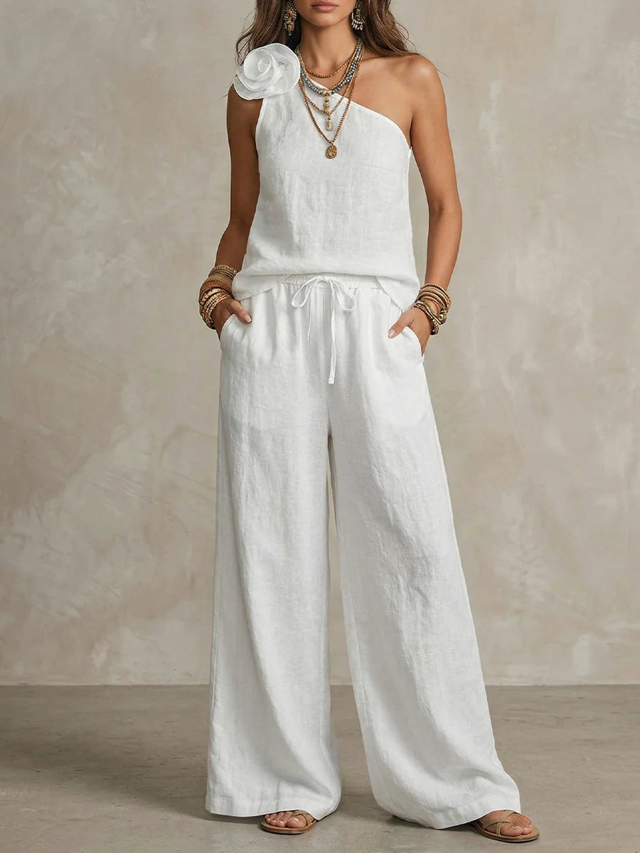 Colette | Two-Tone Shirt & Pants Set