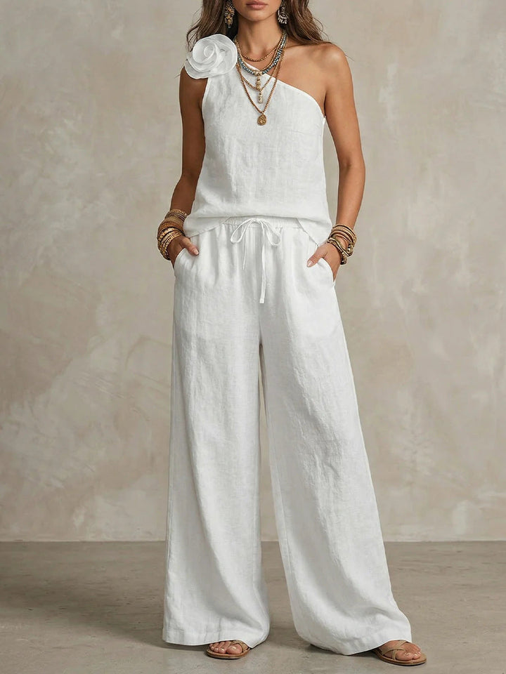 Colette | Two-Tone Shirt & Pants Set