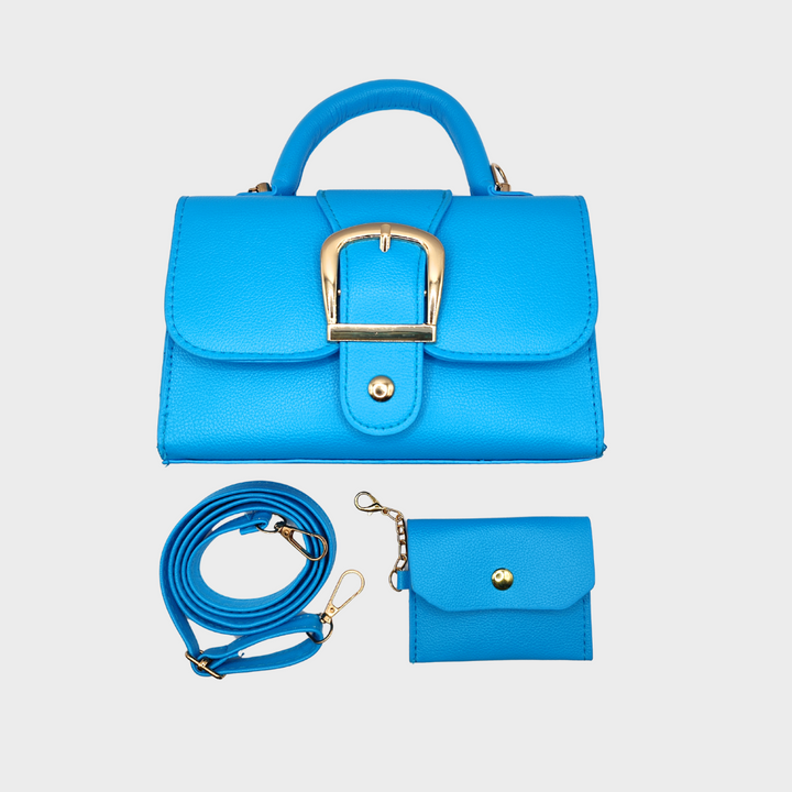 Luxurious vegan leather handbag & wallet set