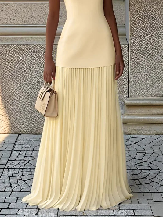 Micaela | Pleated Maxi Dress