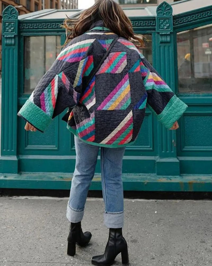 Women's Jacket | Geometric Print Pattern