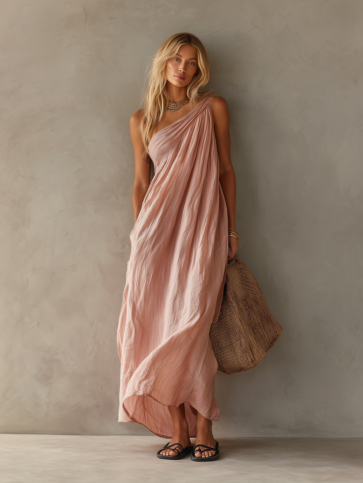 Elodie | One-Shoulder Maxi Dress