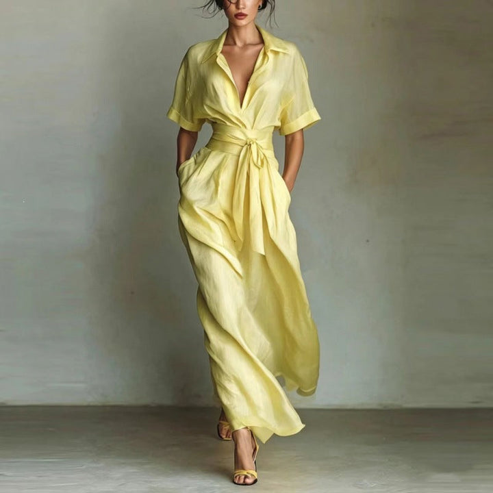 Corinne | Collared Maxi Dress