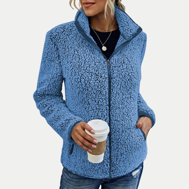 Women's Fleece Jacket | Textured Surface Pattern