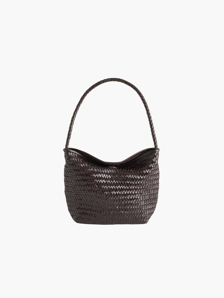 Tessa | Handwoven Leather Flap Bag