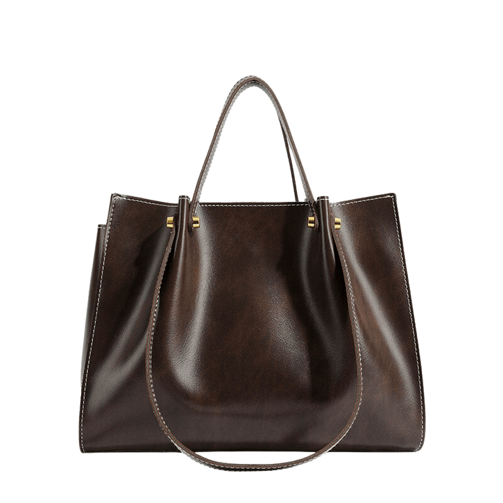 Shopper bag made of faux leather – Handmade & sustainable
