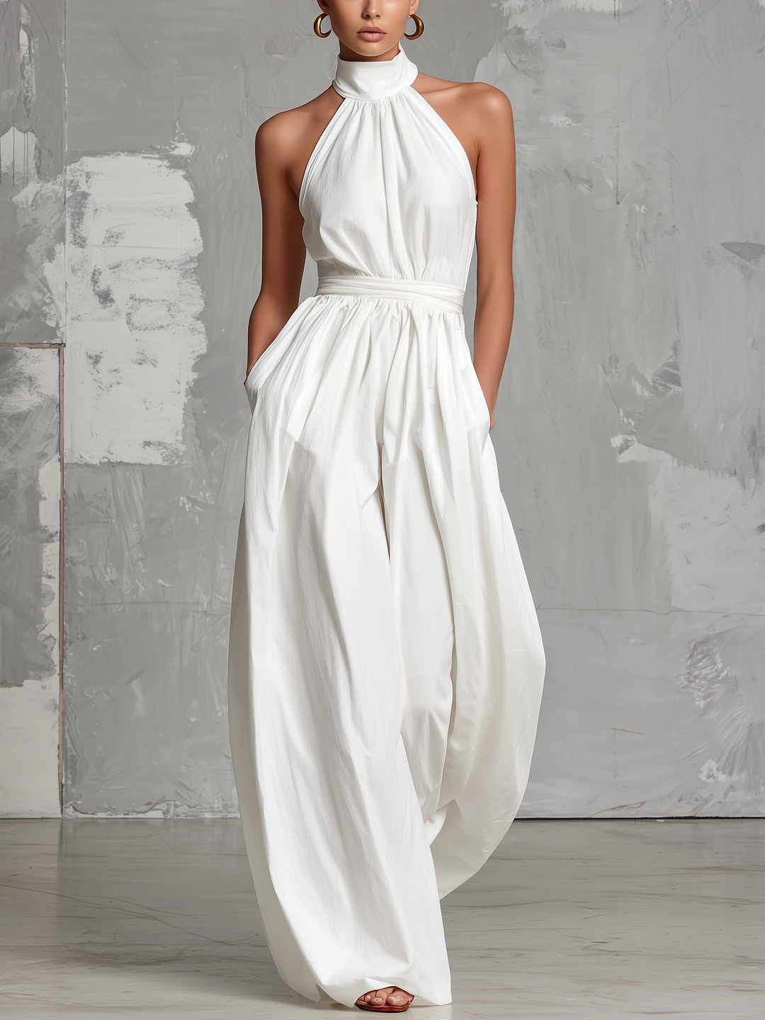Halle | Halter-Neck Jumpsuit