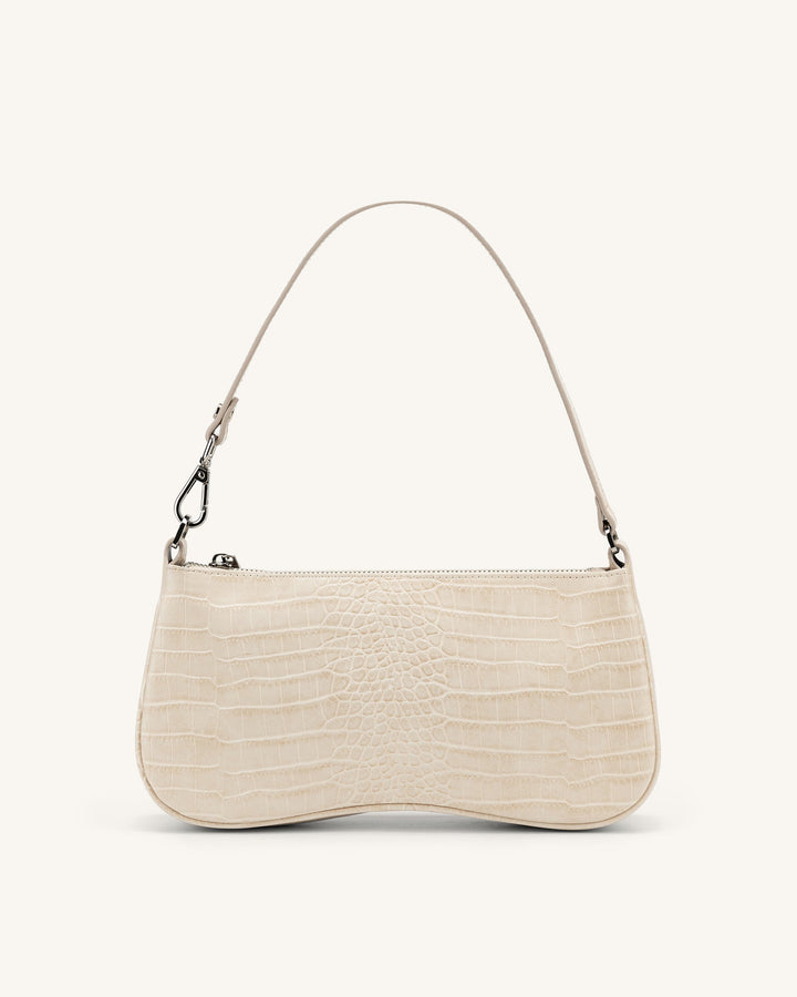 Vita | Croc-Embossed Shoulder Bag