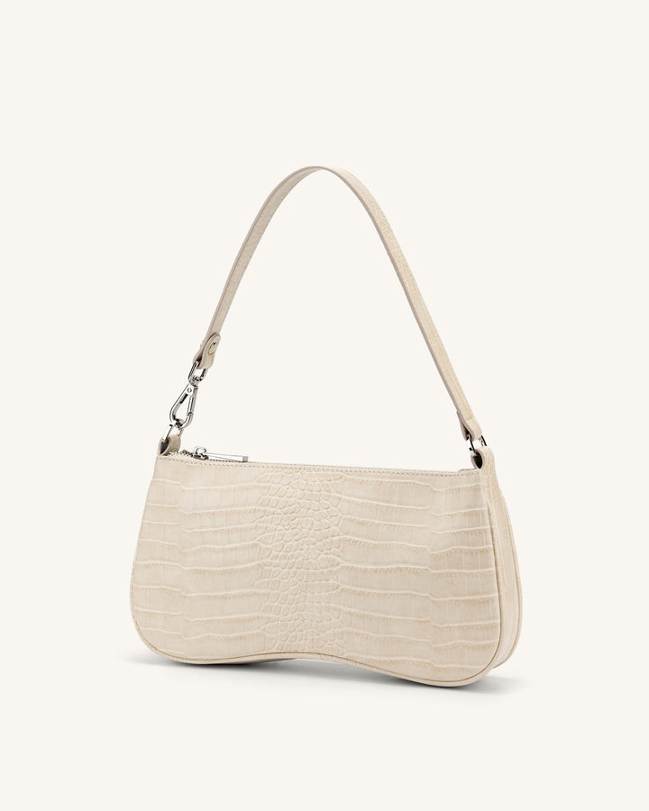 Vita | Croc-Embossed Shoulder Bag