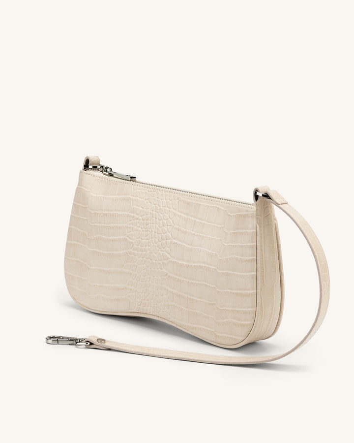 Vita | Croc-Embossed Shoulder Bag