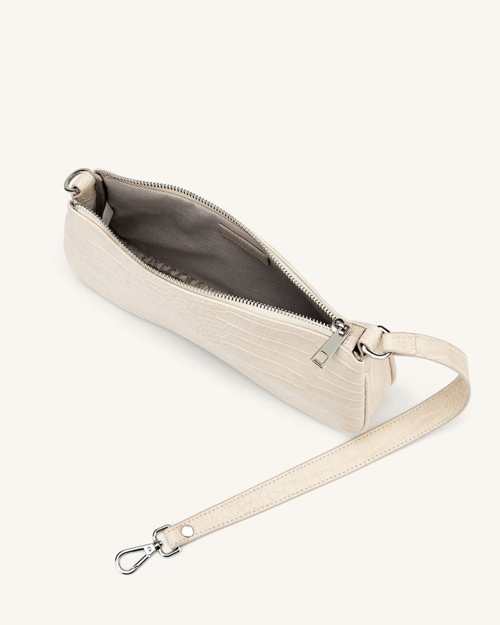 Vita | Croc-Embossed Shoulder Bag