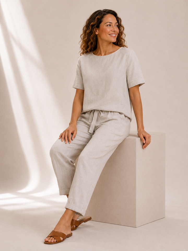 Rena | Tie-Waist Retro Set
