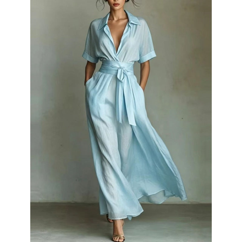 Corinne | Collared Maxi Dress