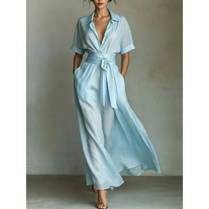 Corinne | Collared Maxi Dress