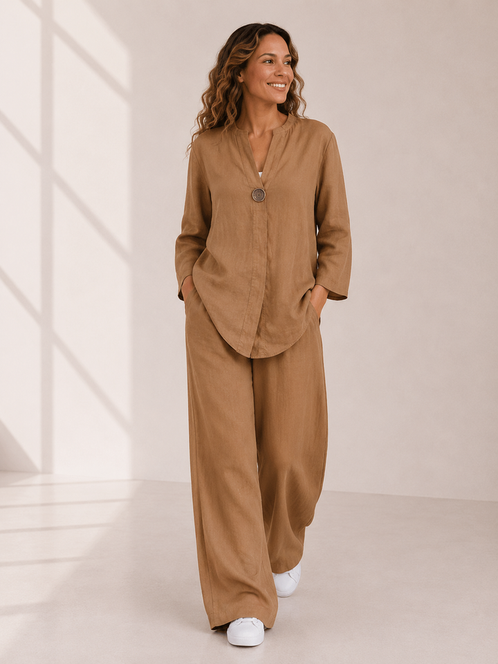 Lumi | Blouse & Wide-Leg Set