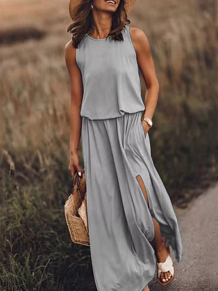 Paloma | Sleeveless Slit Maxi Dress