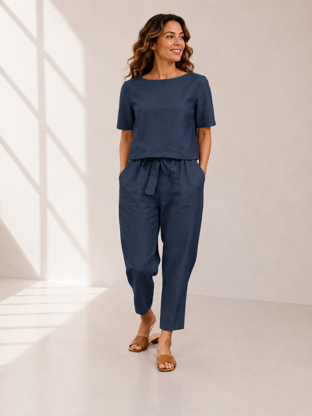 Rena | Tie-Waist Retro Set