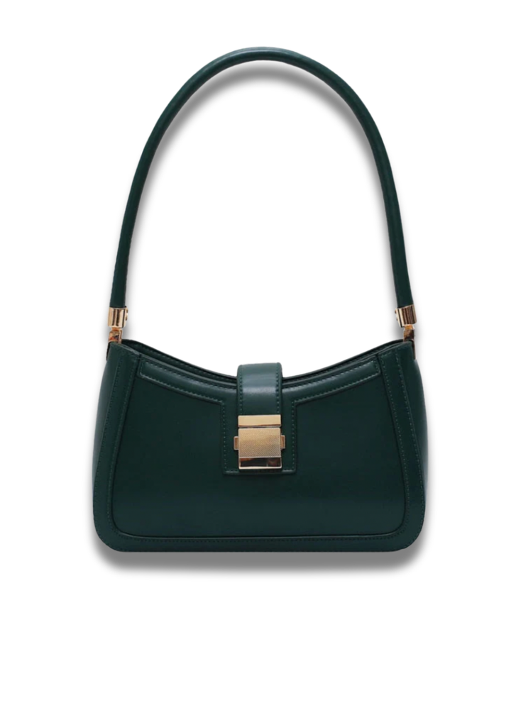 Noa | Black Bag with Gold Buckle