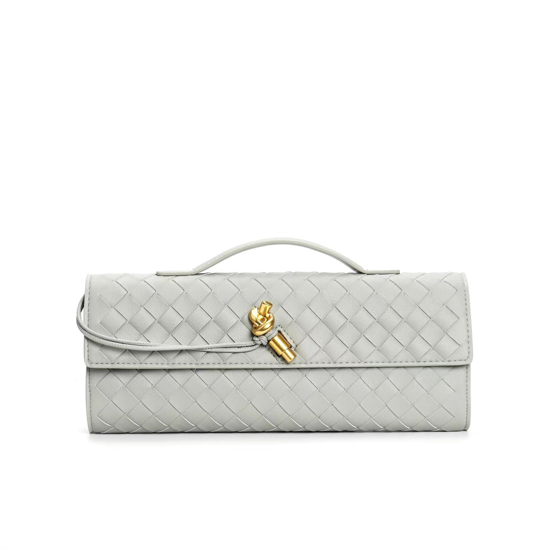 Elowen | Braided Leather Clutch