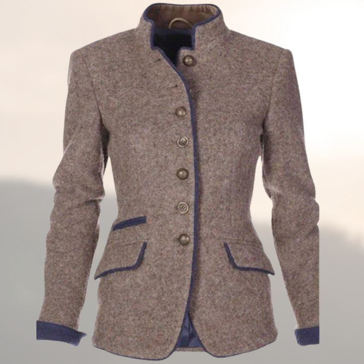 Women's Jacket | Stand Collar Jacket Flap Pockets