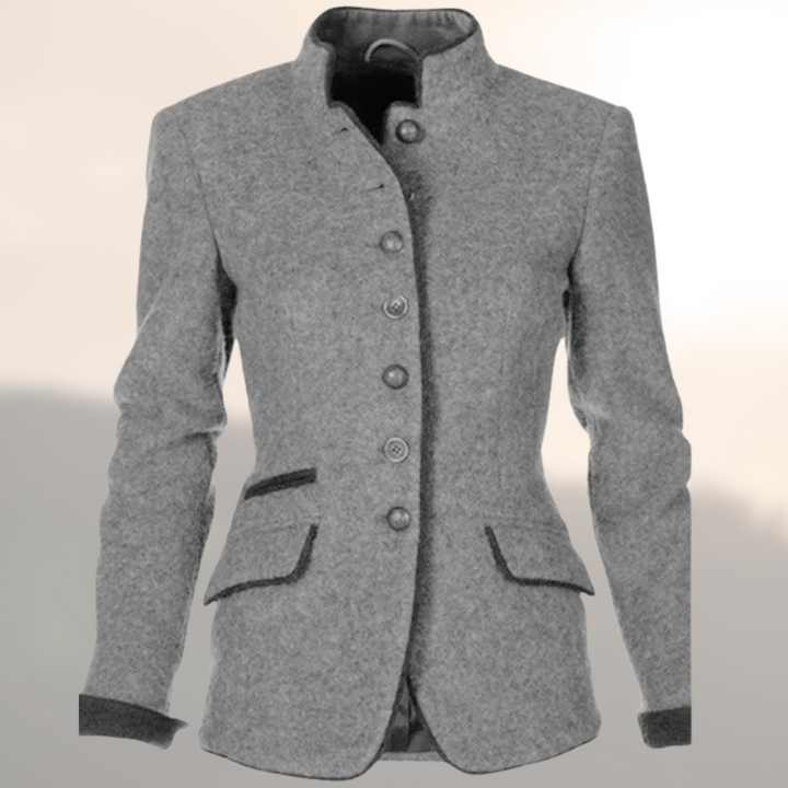 Women's Jacket | Stand Collar Jacket Flap Pockets