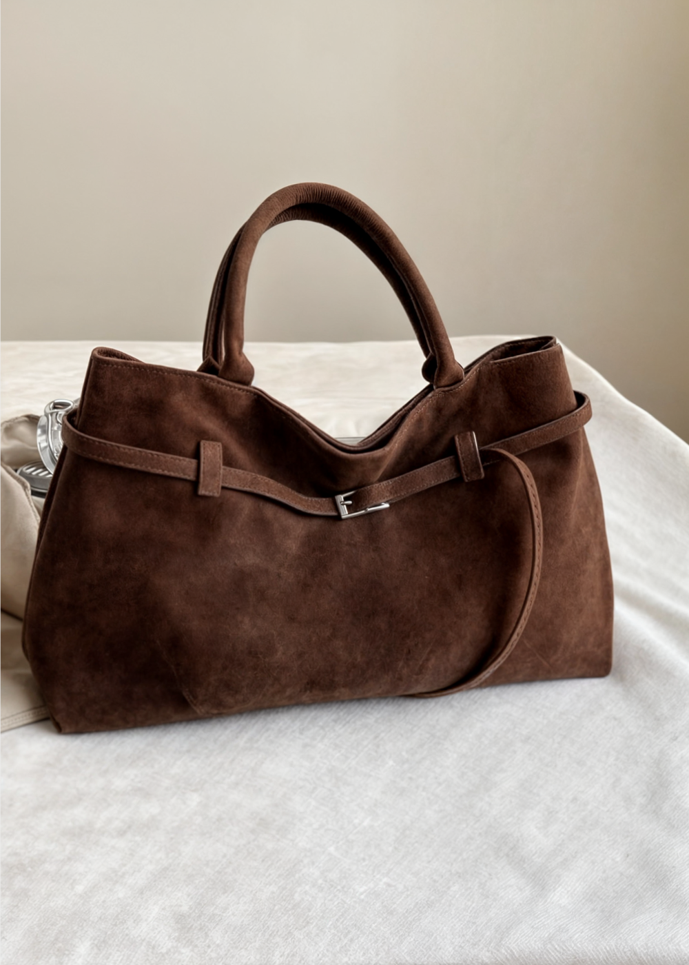 Rosa | Large Vegan Suede Tote