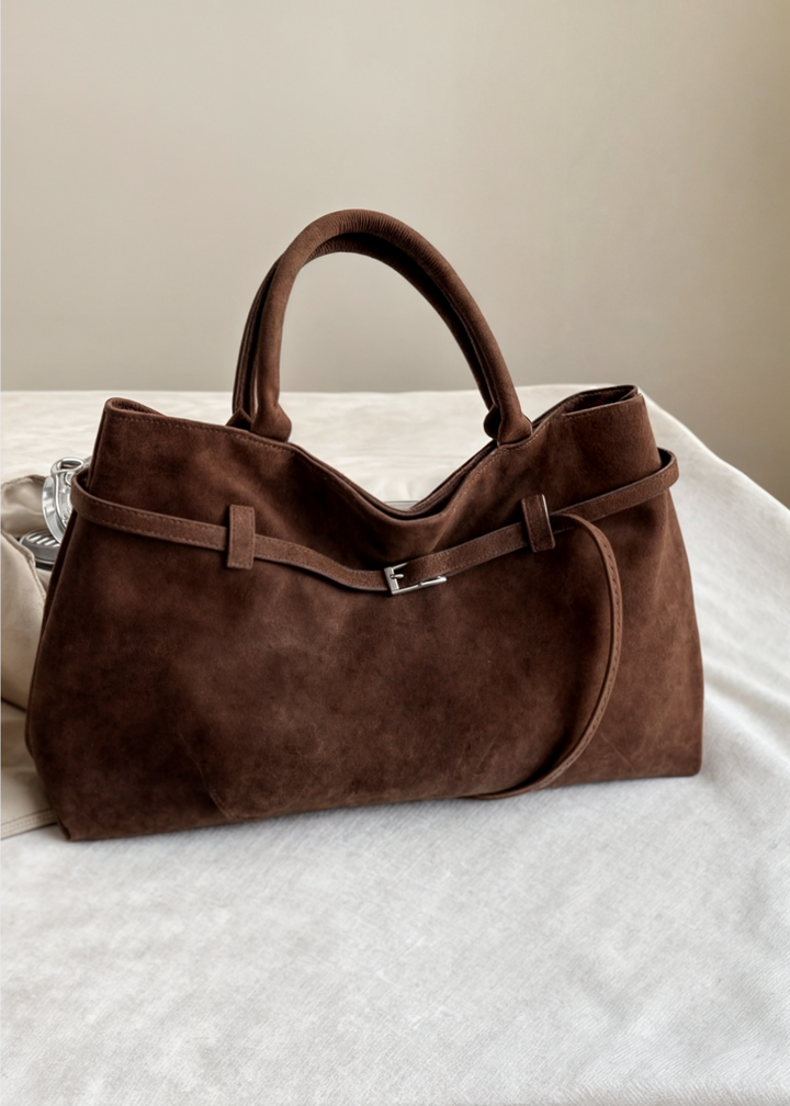 Rosa | Large Vegan Suede Tote