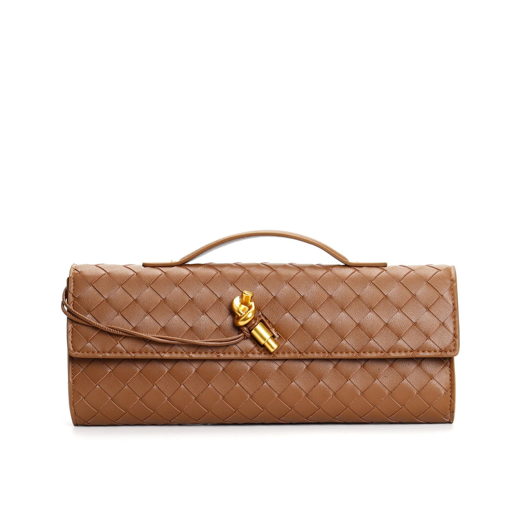 Elowen | Braided Leather Clutch
