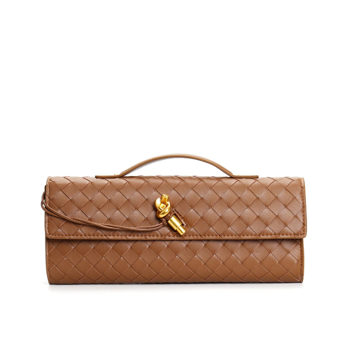 Elowen | Braided Leather Clutch