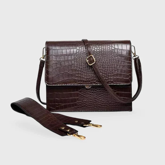 Cleo | Croc-Look Crossbody Bag