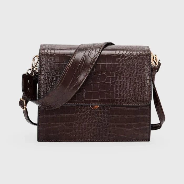 Cleo | Croc-Look Crossbody Bag