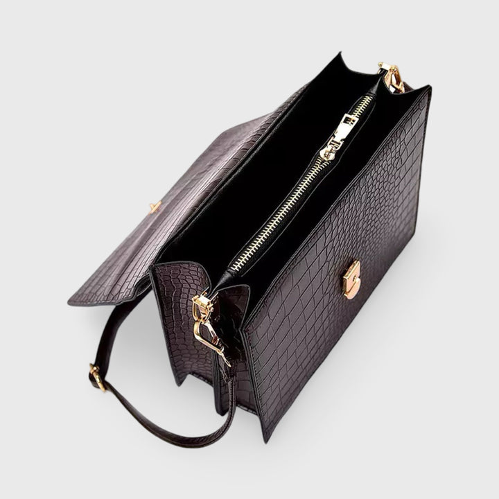 Cleo | Croc-Look Crossbody Bag