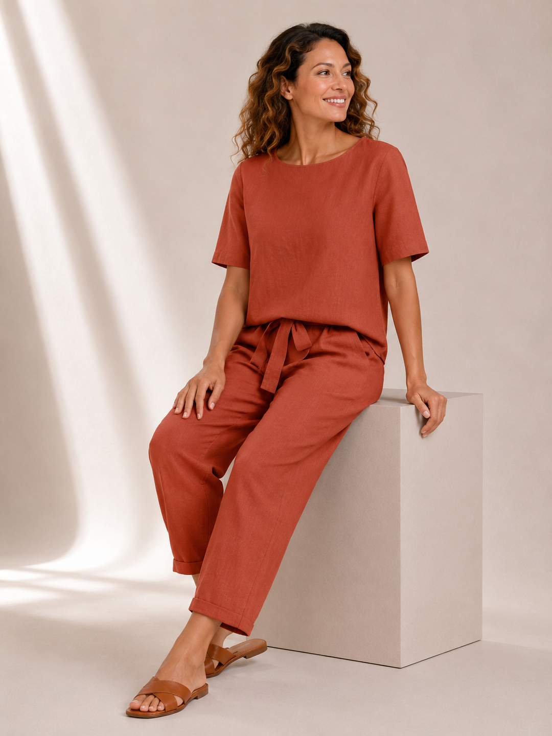 Rena | Tie-Waist Retro Set