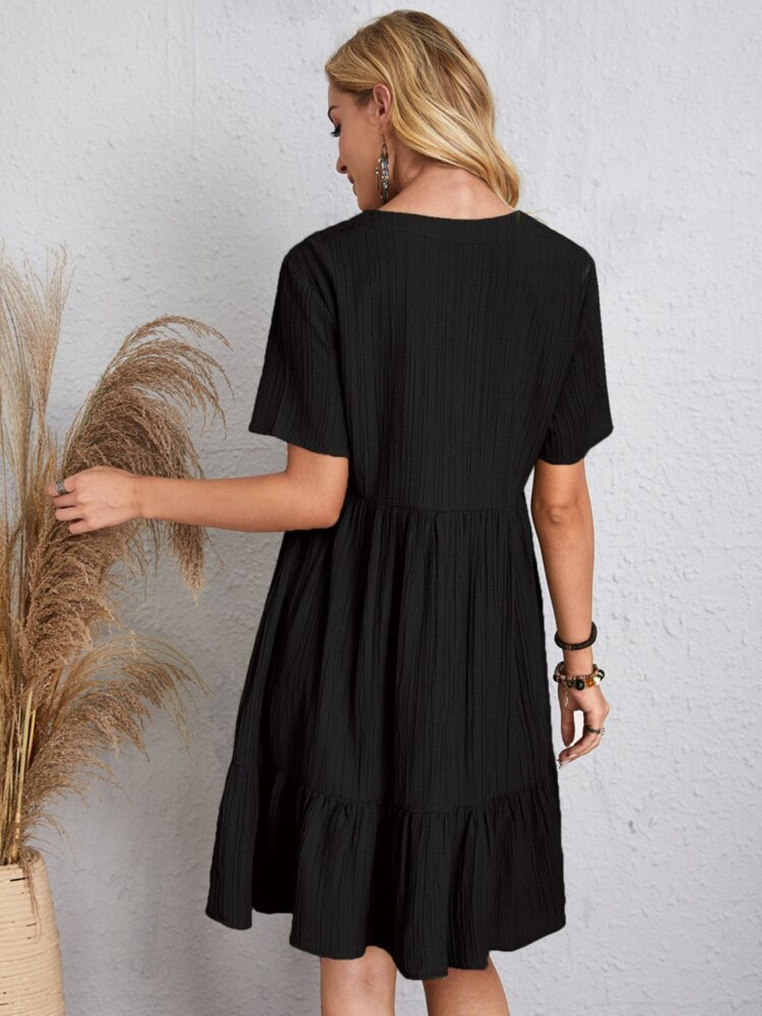 Poppy | V-Neck Short Sleeve Dress