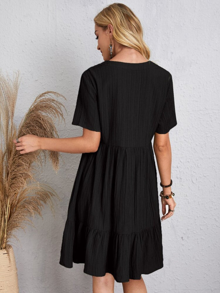 Poppy | V-Neck Short Sleeve Dress