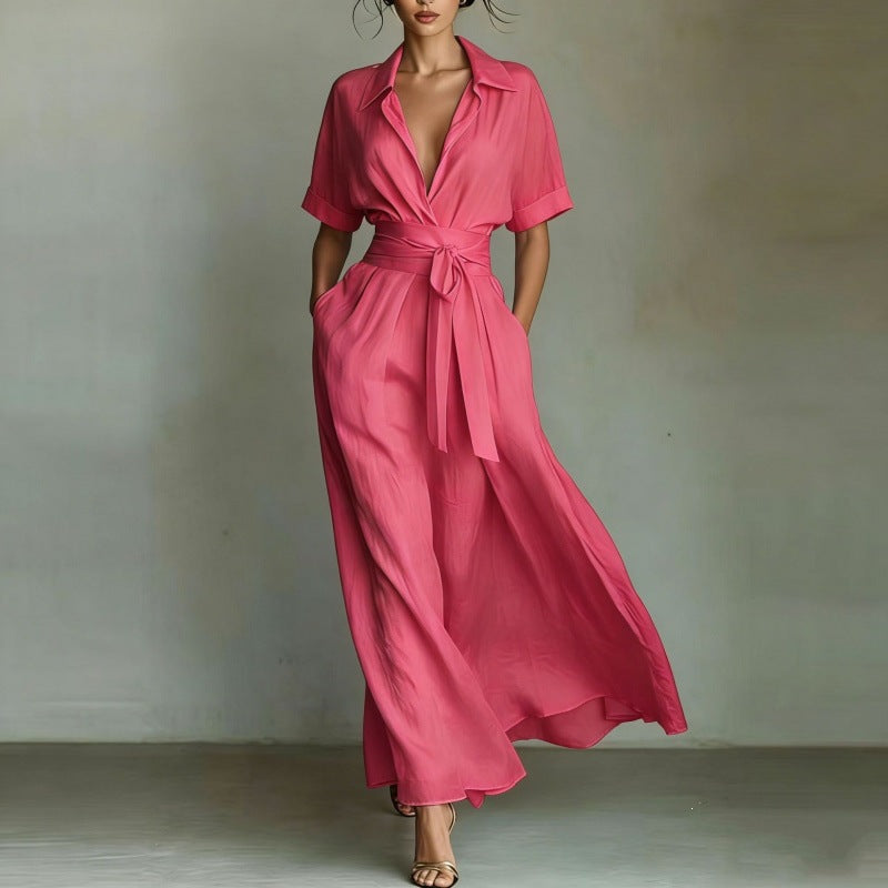 Corinne | Collared Maxi Dress