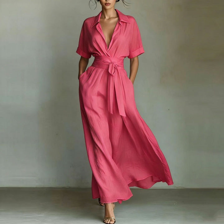 Corinne | Collared Maxi Dress