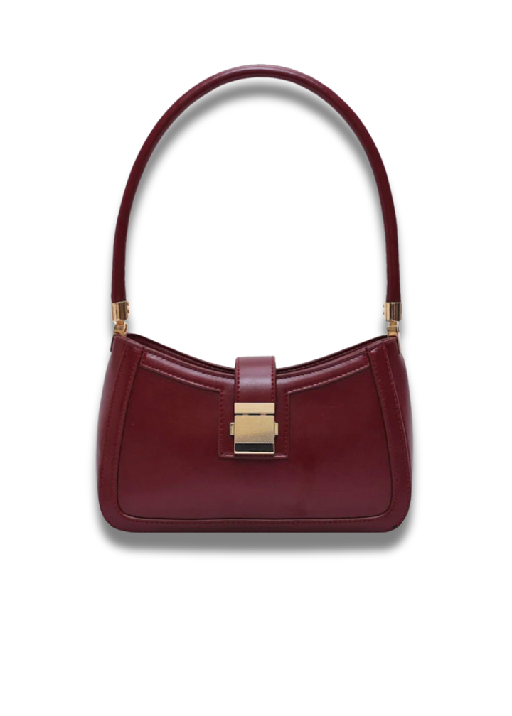 Noa | Black Bag with Gold Buckle