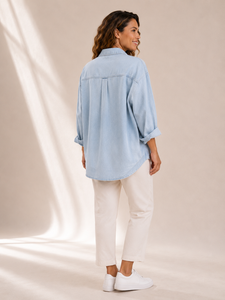 Kay | Loose Denim Blouse