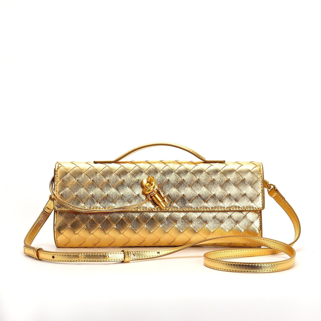 Elowen | Braided Leather Clutch