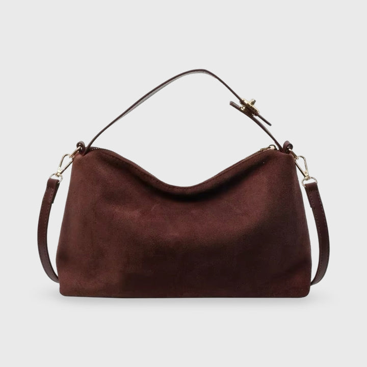 Freya | Water-Repellent Suede Laptop Bag