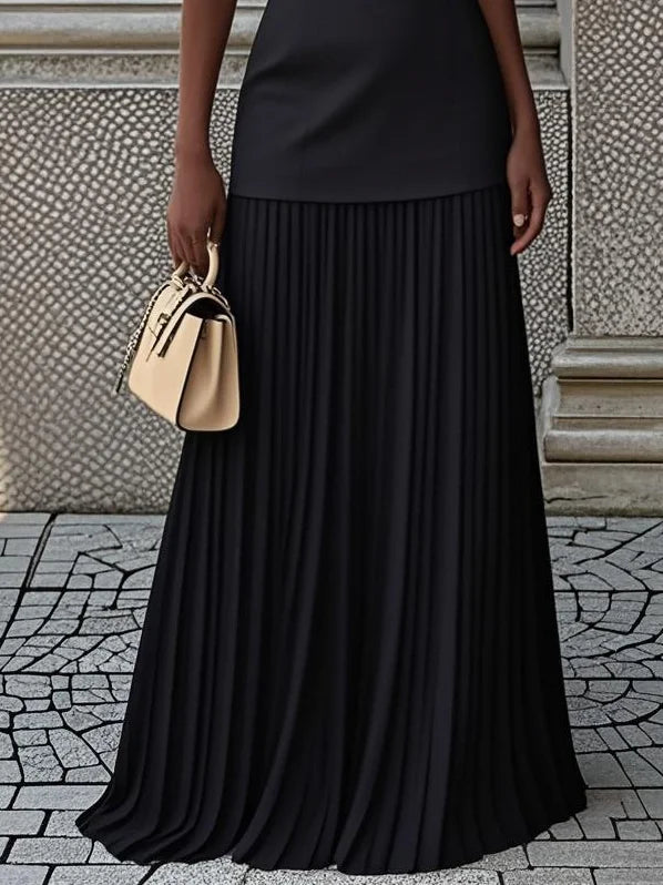 Micaela | Pleated Maxi Dress