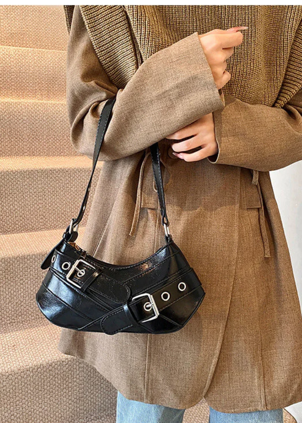 Nadia | Compact Vegan Leather Handbag