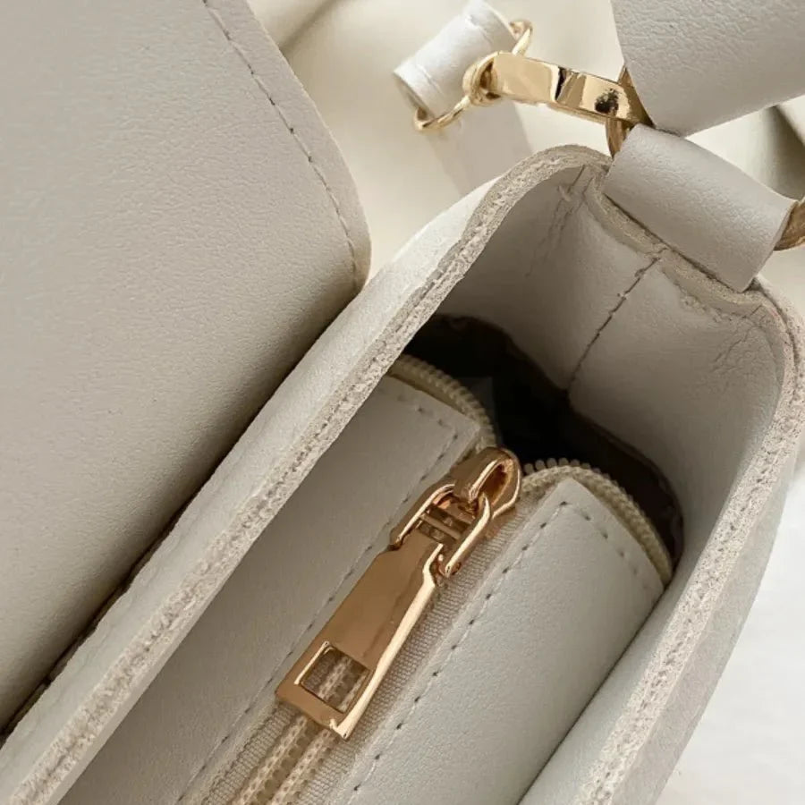 Marisol | Straw and Vegan Leather Beach Bag