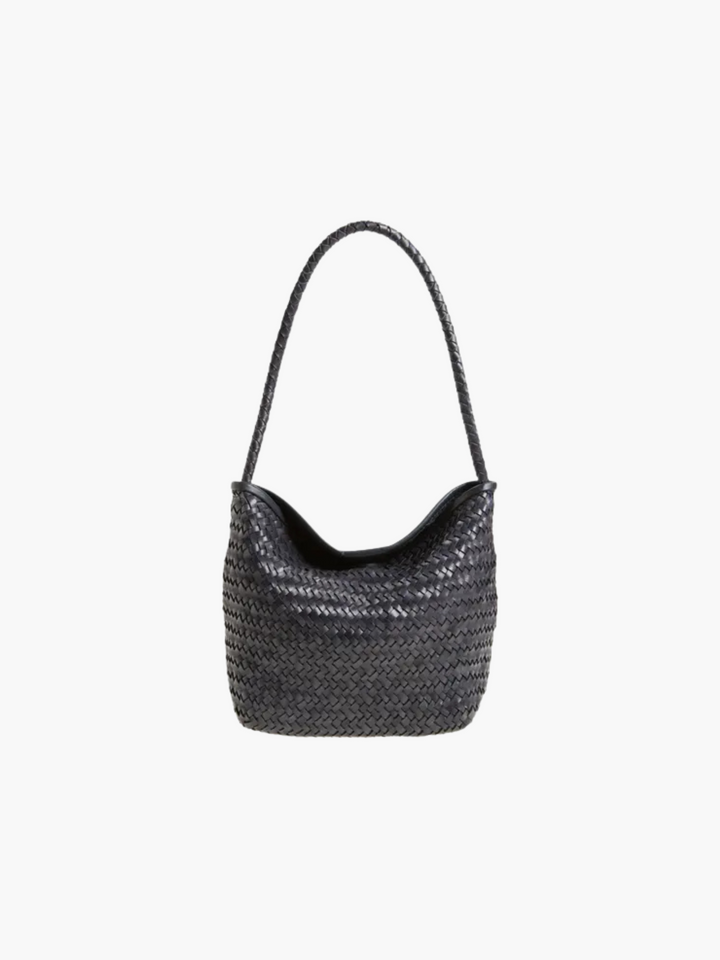 Tessa | Handwoven Leather Flap Bag