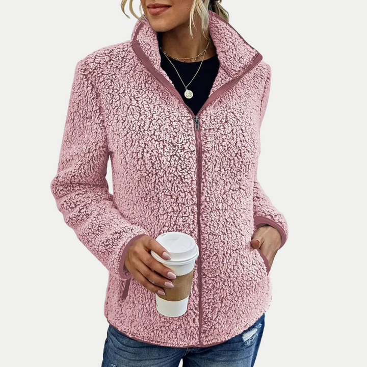 Women's Fleece Jacket | Textured Surface Pattern