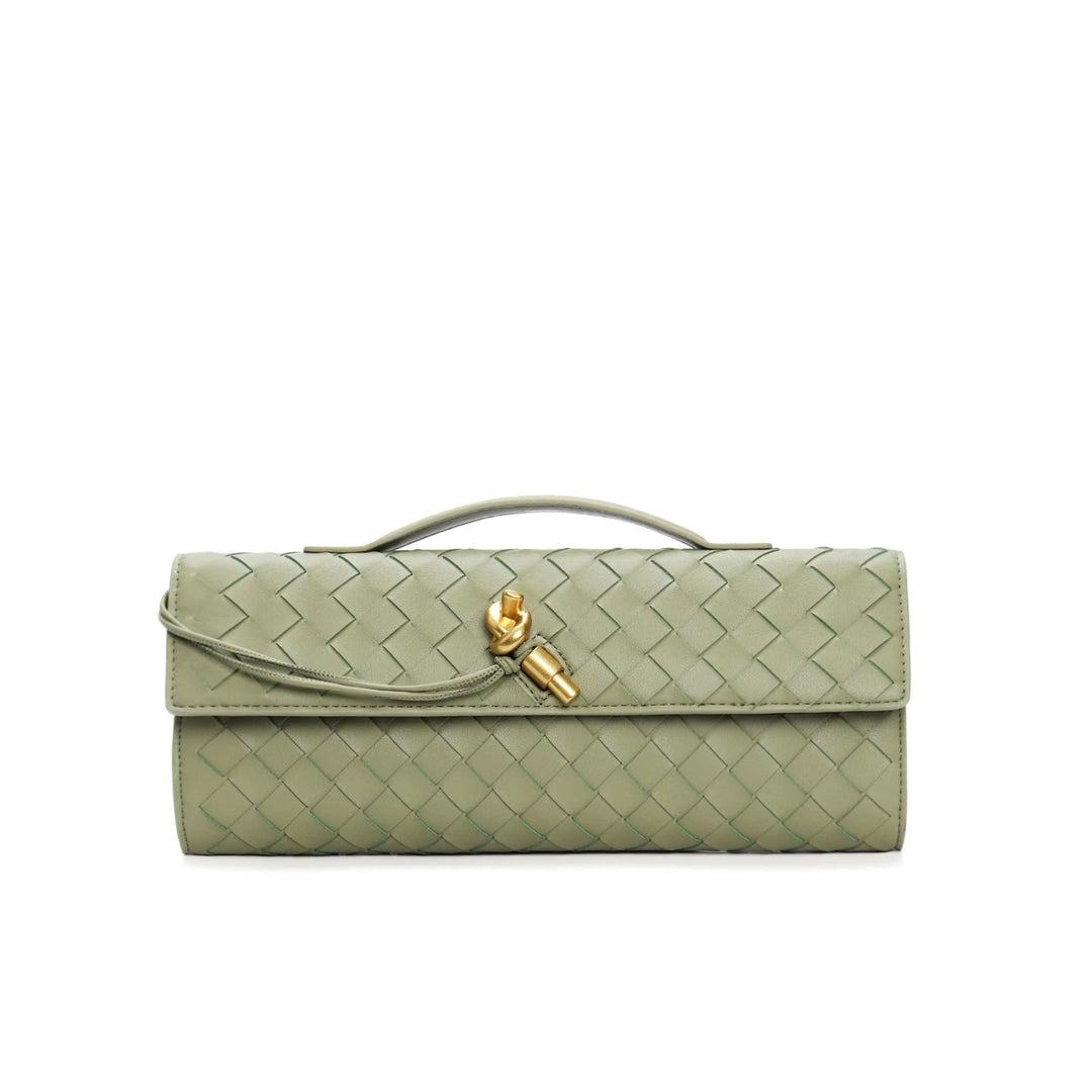 Elowen | Braided Leather Clutch