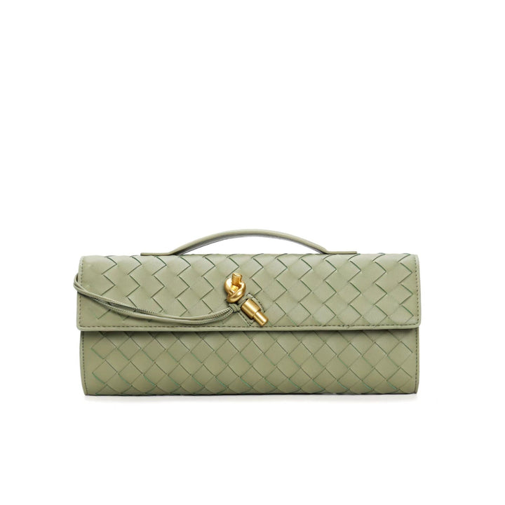 Elowen | Braided Leather Clutch